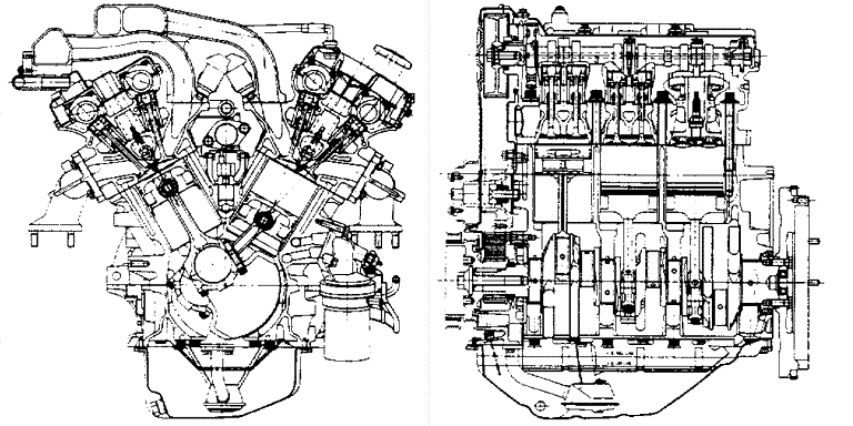 KL Engine Sectional View